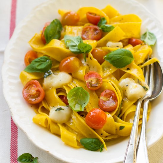 Easy Goat Cheese Pasta