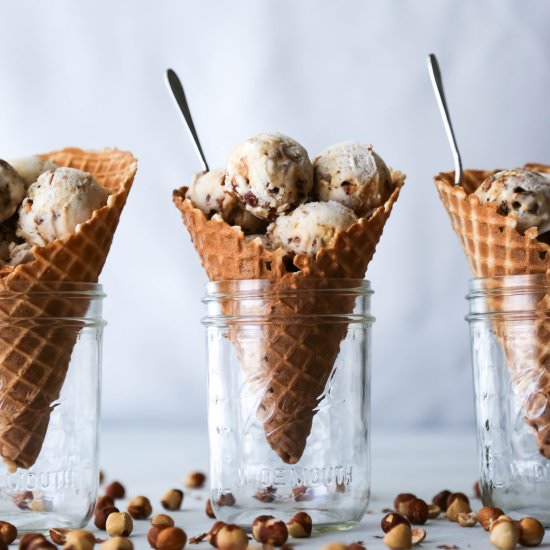 Honey Roasted Hazelnut Ice Cream