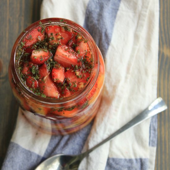 Strawberry Pineapple Shrub