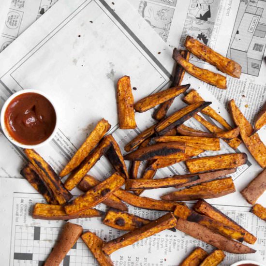 Cinnamon Spice Sweet Potato Fries