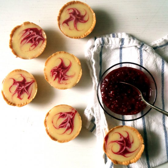 White Chocolate and Raspberry Cups