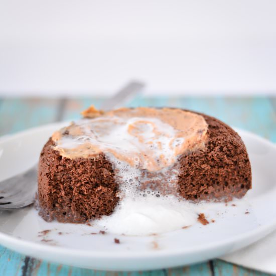 5 Ingredient Chocolate Cake for One