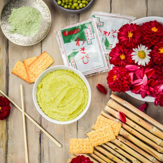 Wasabi and Sweet Pea Hummus