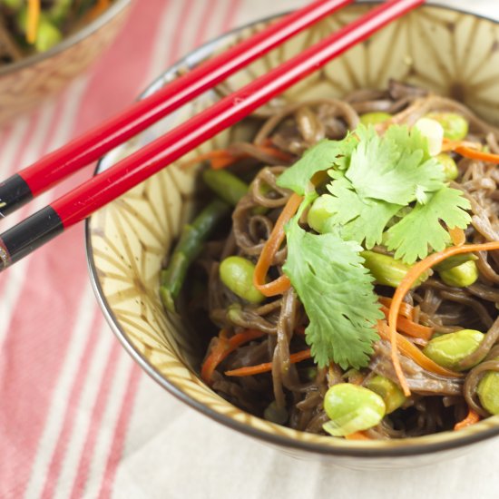 Soba Noodles With Spring Veggies