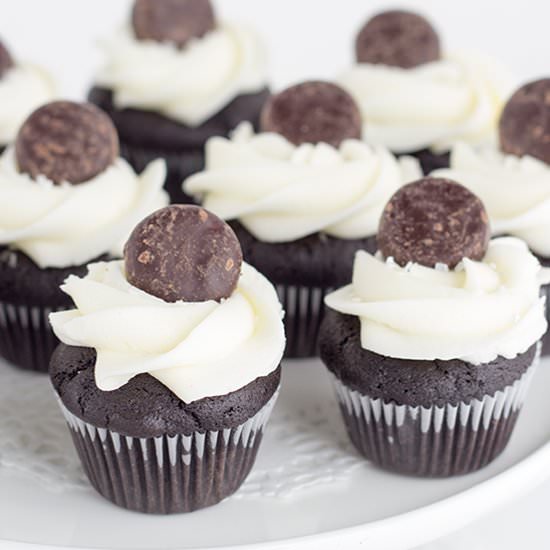 Chocolate Peppermint Patty Cupcakes