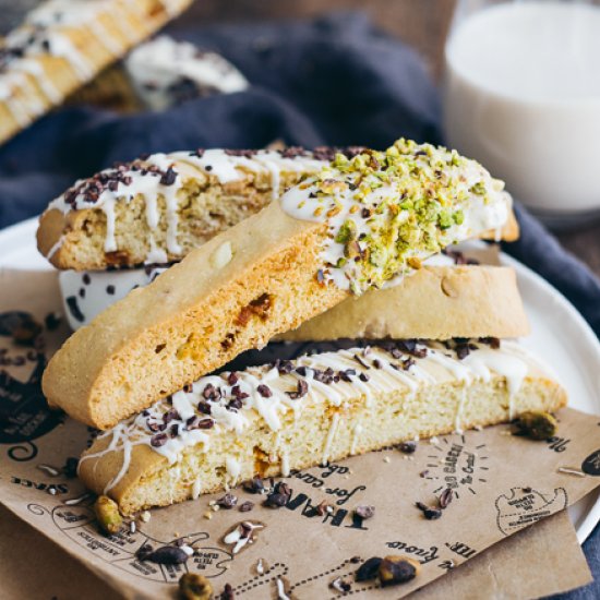 Almond & White Chocolate Biscotti