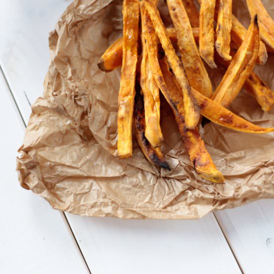 Sweet Potato Fries+Homemade Ketchup