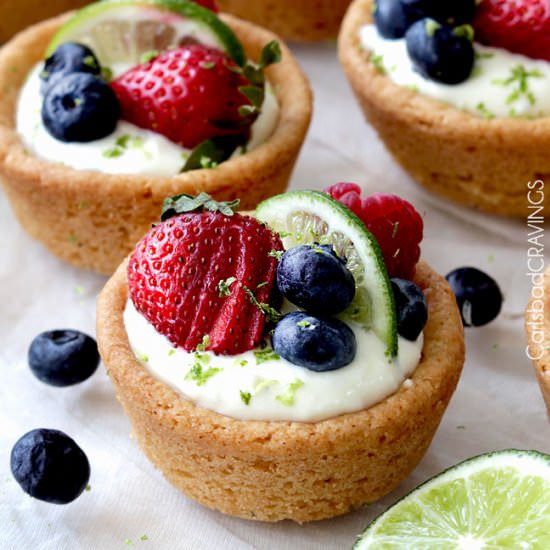 KeyLime Cheesecake Sugar CookieCups