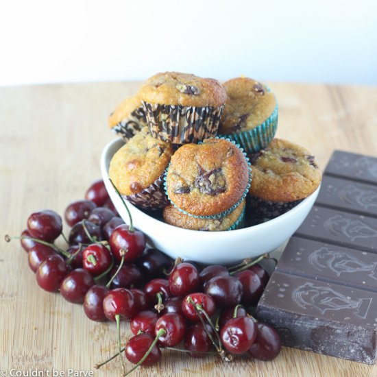 Cherry Chocolate Almond Muffins