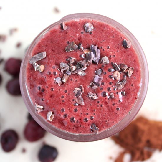 Cherry + Chocolate Smoothie