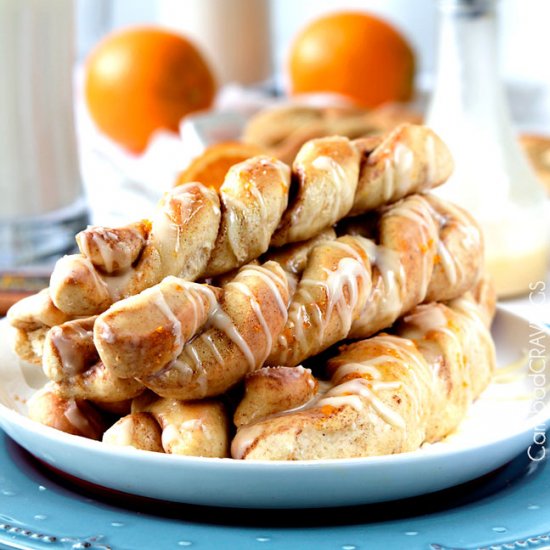 Sweet Orange Roll Breadtwists