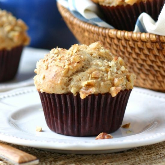 Banana Walnut and Anise Muffins