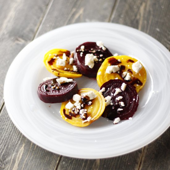 Roasted Beets with Feta & Balsamic