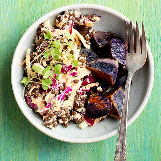 Black Lentil Salad Bowl