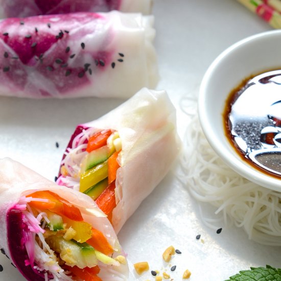 Fresh Vegetable Rice Paper Rolls