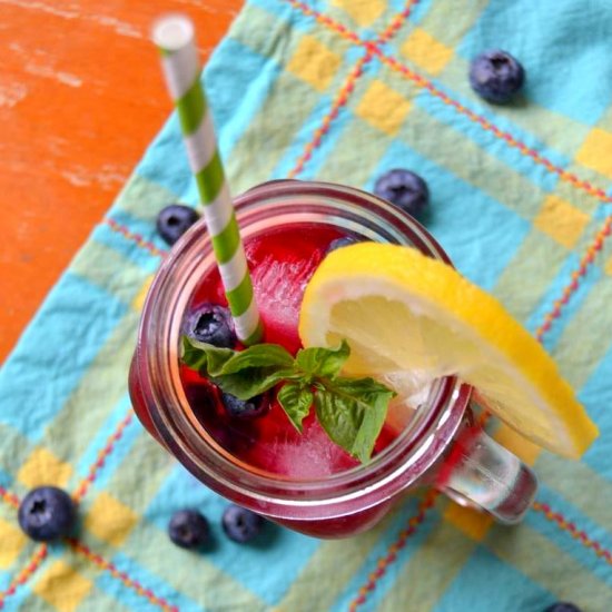 Blueberry Basil Lemonade