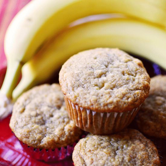 Easy and Moist Banana Muffins