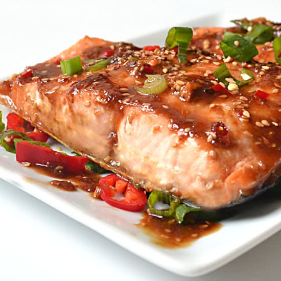 Chili Garlic Glazed Salmon