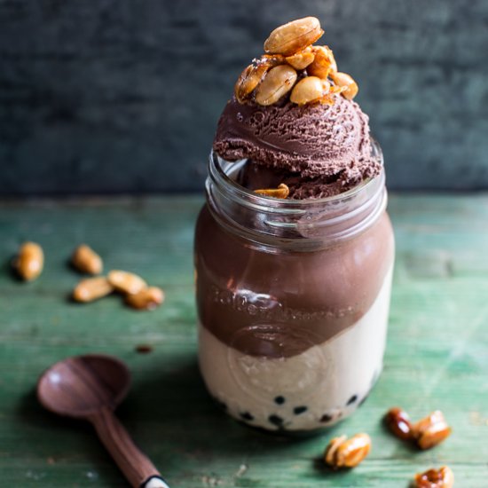 Chocolate Peanut Butter Panna Cotta