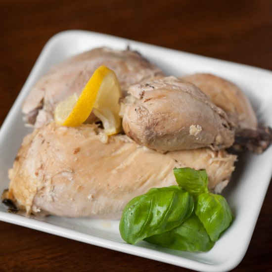 Slow Cooker Lemon Basil Chicken