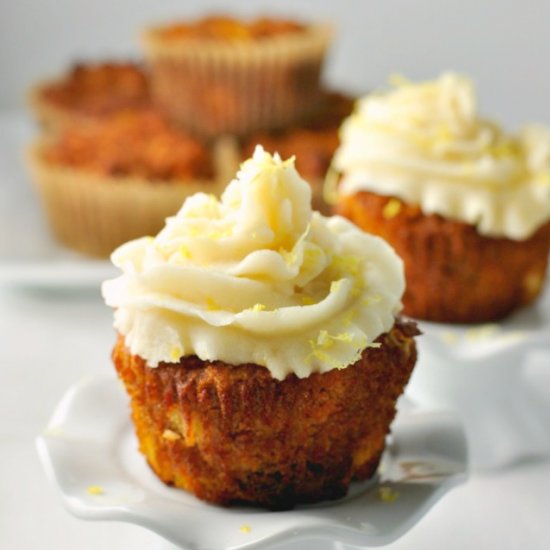 Paleo Carrot Cake Cupcakes