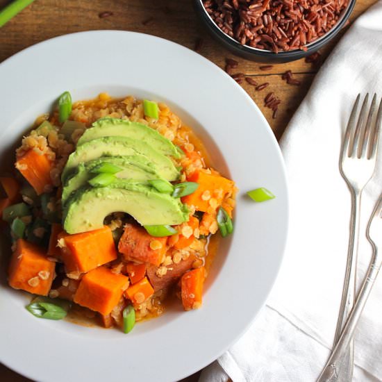 Red Lentil and Sweet Potato Curry