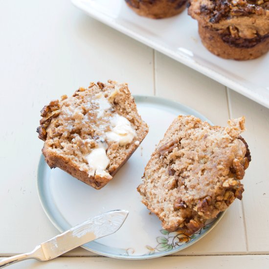 Sorghum-Pecan Banana Muffins