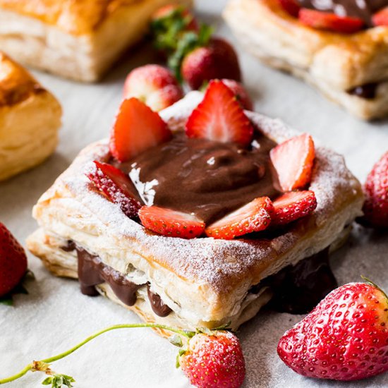 Chocolate Strawberry Tartlets