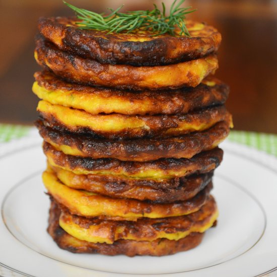 Curried Zucchini Pancakes