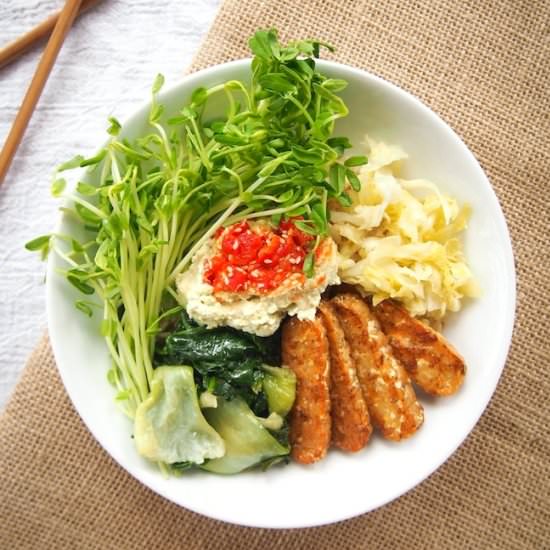 Brown Rice Bowl with Five Spice Tempeh