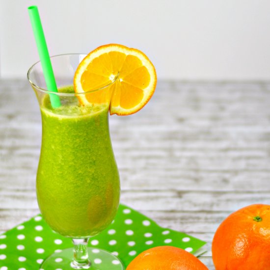 Orange Mango Green Smoothie