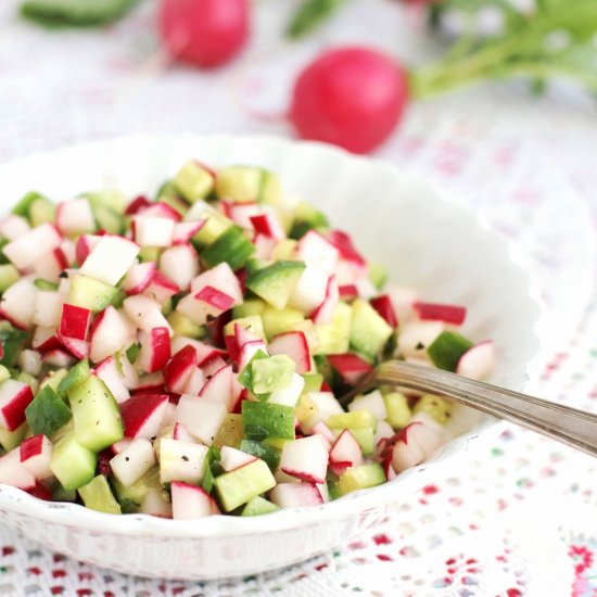 Radish Cucumber Salsa