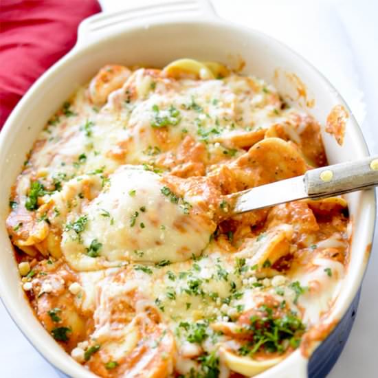 Creamy Baked Ravioli