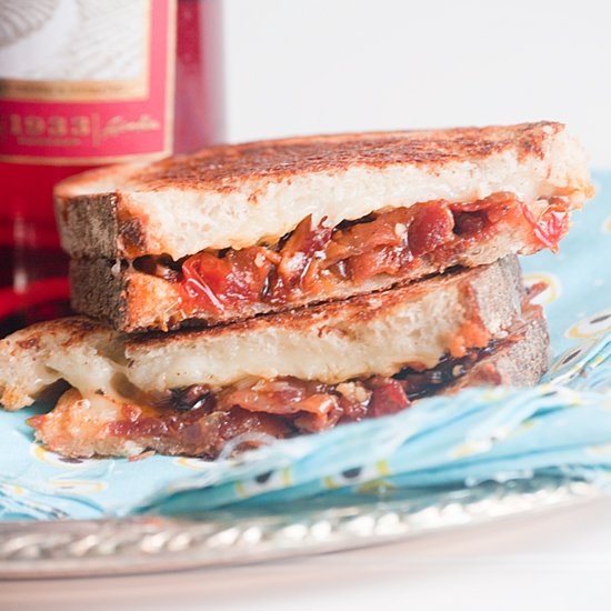 Tomato Bacon Jam Grilled Cheese