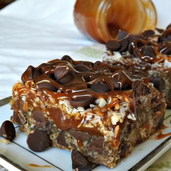 Coconut Caramel Cookie Bars