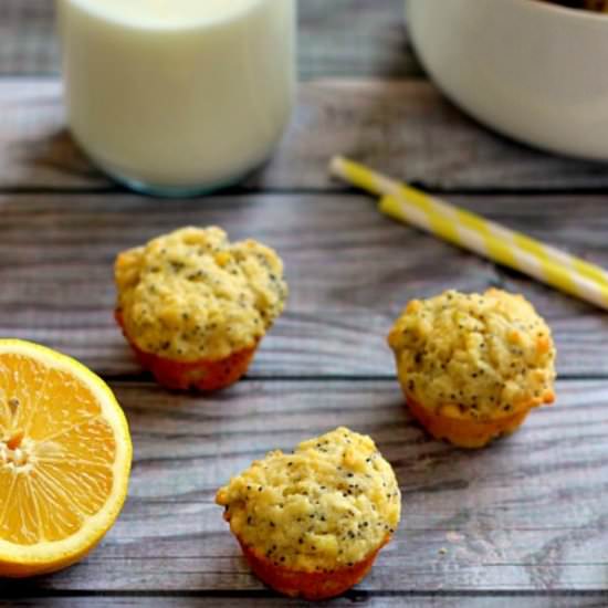 Mini Lemon Poppy Seed Muffins