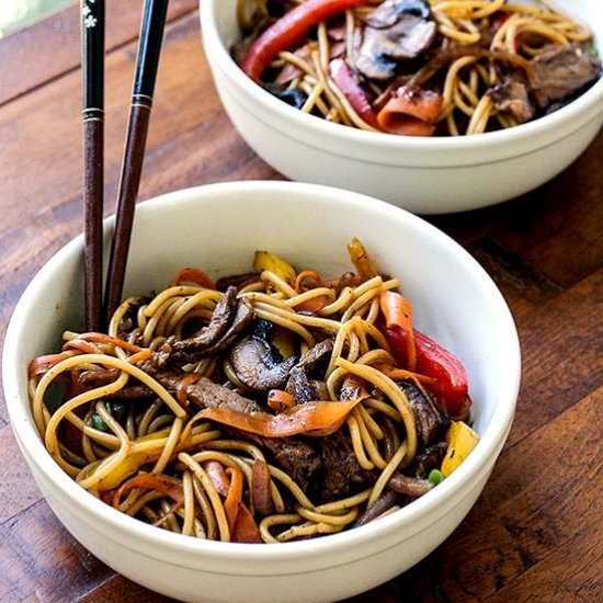 Beef & Veggie Noodle Bowls