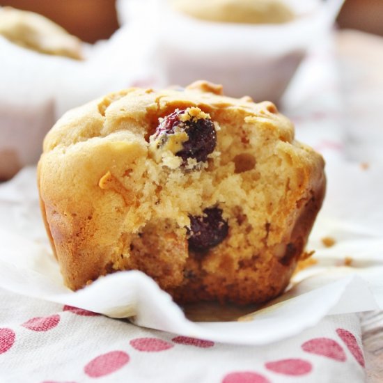 Cranberry walnut breakfast muffins