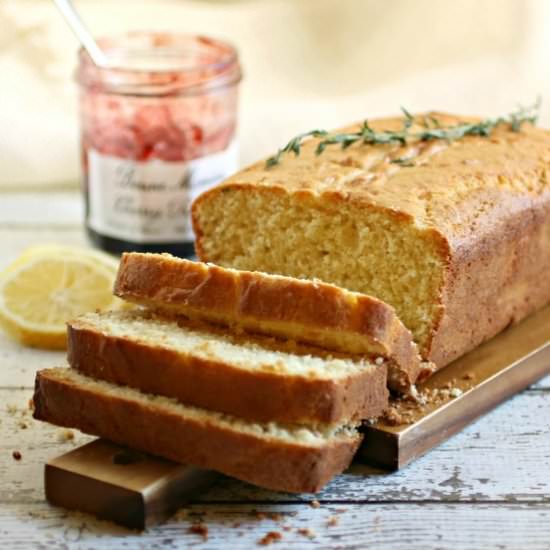 Lemon and Thyme Sweet Cornmeal Loaf