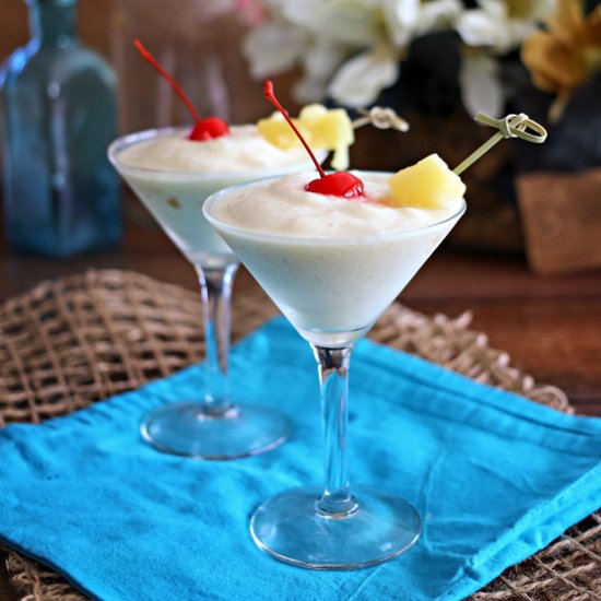 Banana Pina Colada Mocktail