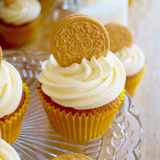 Golden Oreo Cupcakes