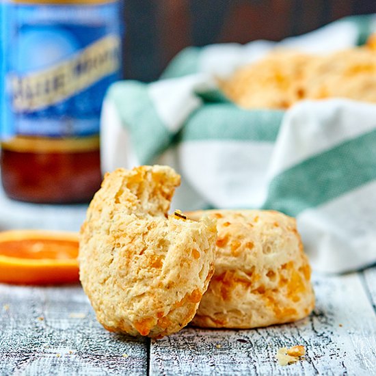 Garlic Cheddar Beer Biscuits