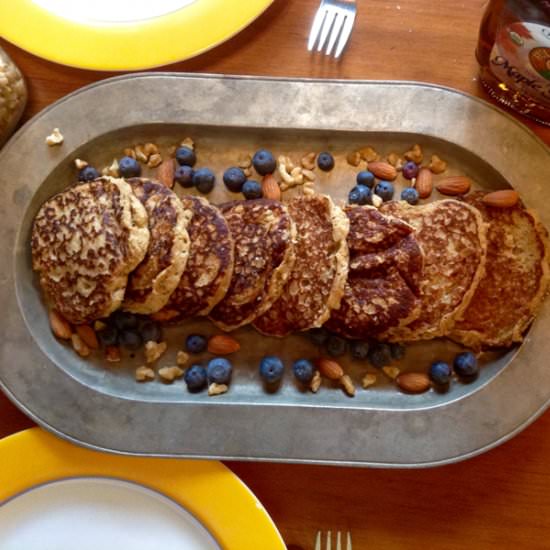 Oatmeal Coconut Pancakes