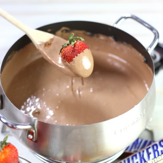 Snickers Bar Fondue