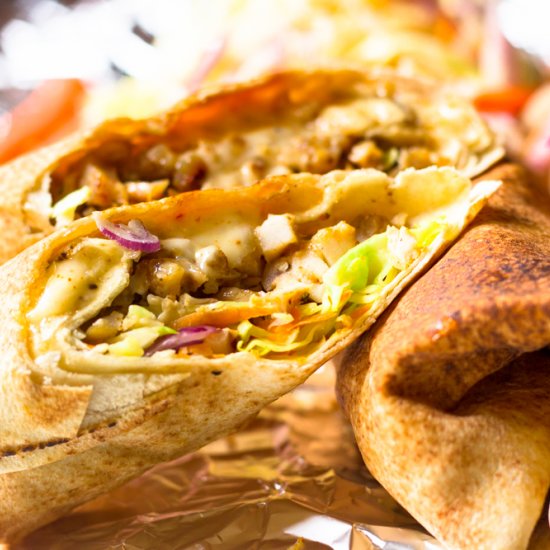 Pan Seared Chicken Shawarma