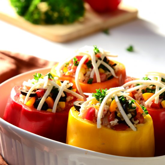 Vegan, Gluten-Free Stuffed Peppers