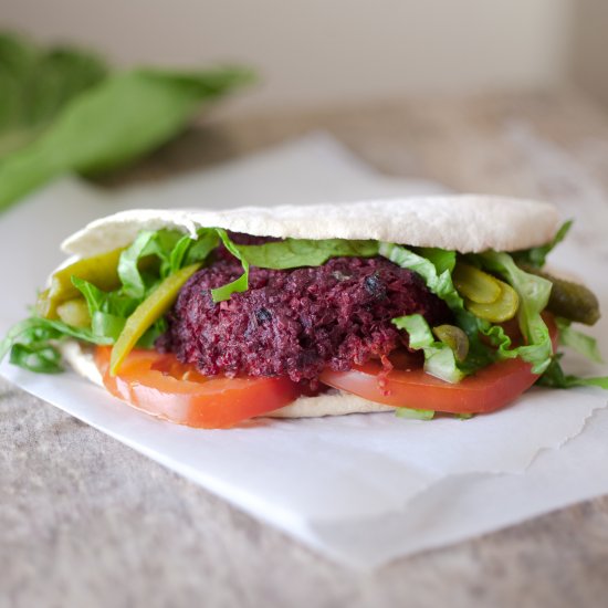 Lamb, Beetroot and Quinoa Burgers