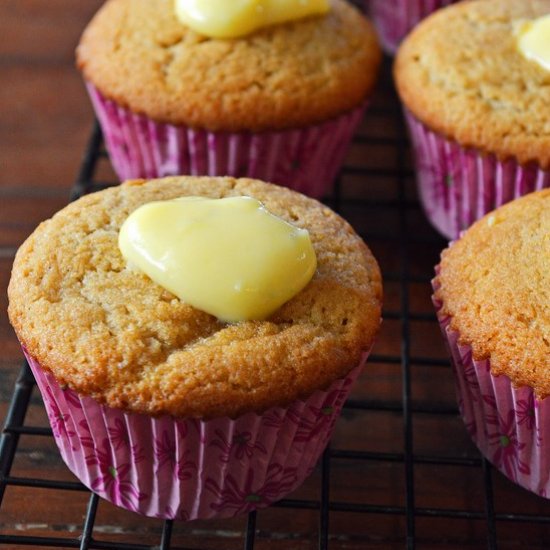 Coconut Cupcakes with Lime Curd