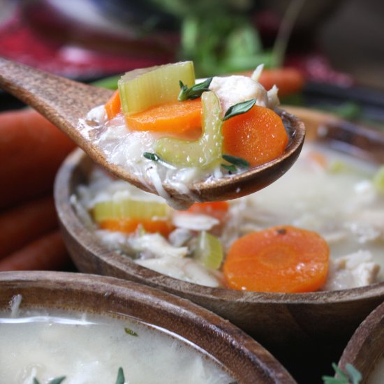 The Best Chicken and Rice Soup