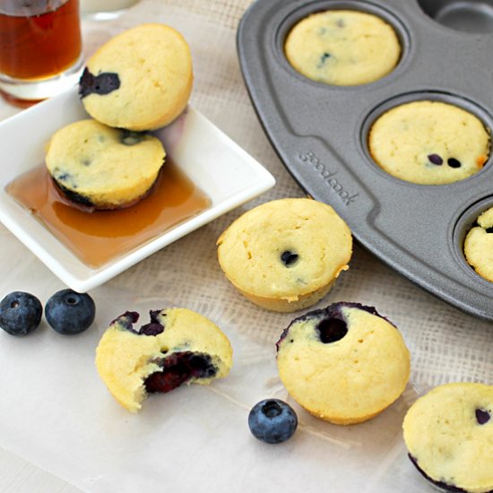 Mini Blueberry Pancake Muffins